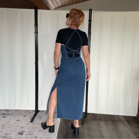 Source Unknown Blue Midi Dress - Picture 2 of 3